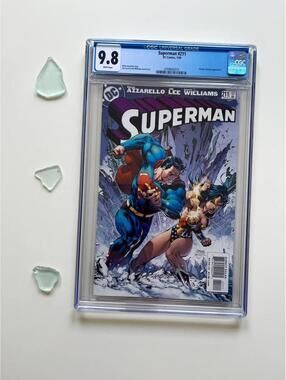 Superman #211 CGC 9.8 (2005) vs Wonder Woman | Jim Lee Cover - Comic book